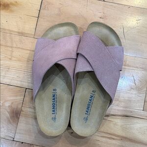 Sanosan Women's Wave Suede Wedge Sandals